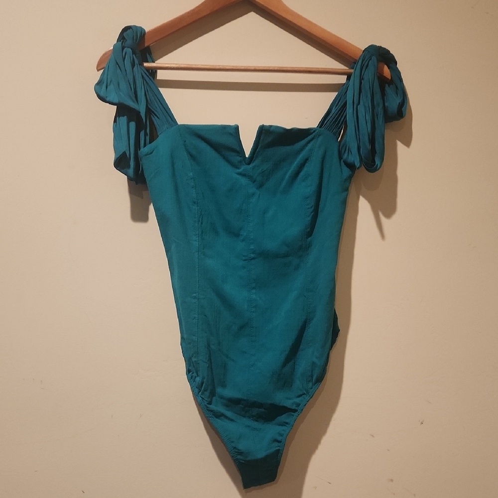 Emerald Green Free People Bodysuit